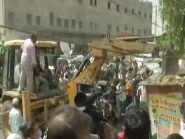 WATCH: Jahangirpuri anti-encroachment drive underway, bulldozers raze illegal structures amid tight security