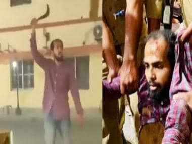 WATCH: IIT Mumbai chemical engineer attacks 2 constables with sickle at Gorakhnath temple where CM Yogi Adityanath is the head priest