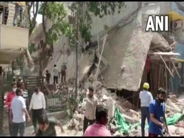 Under-construction building collapses in Delhi’s Satya Niketan, five workers feared trapped