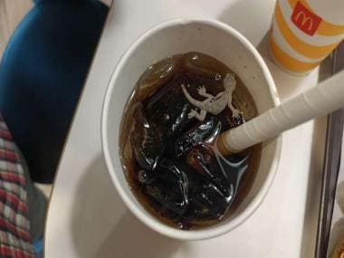Watch: Man spots dead lizard floating in soft drink at Ahmedabad McDonald’s; outlet sealed