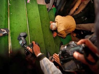 Modi@8: From hugging Rahul to tearing apart the Congress, the prime minister’s memorable moments in Parliament