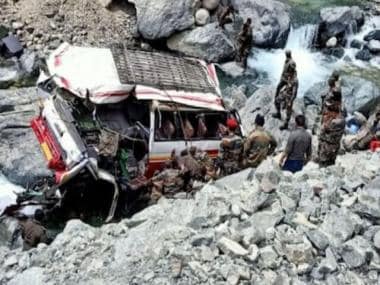 Ladakh: Seven soldiers killed after army bus carrying 26 personnel falls into Shyok river