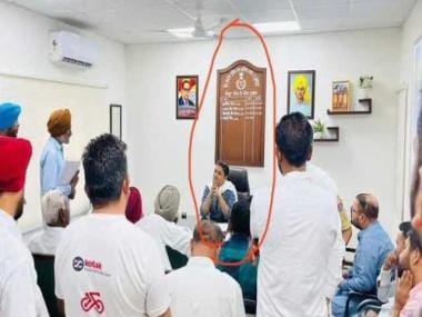 AAP Punjab MLA Anmol Gagan Mann's photo sitting on DSP's chair goes viral, netizens call it 'humiliation of power'
