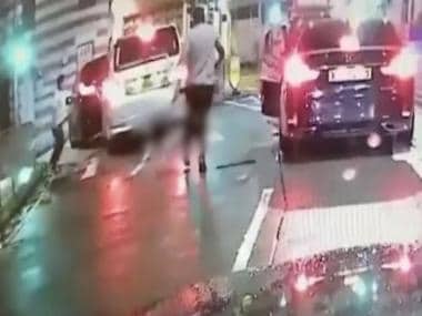 Watch: Machete-wielding gang attacks car in Hong Kong; 3 arrested