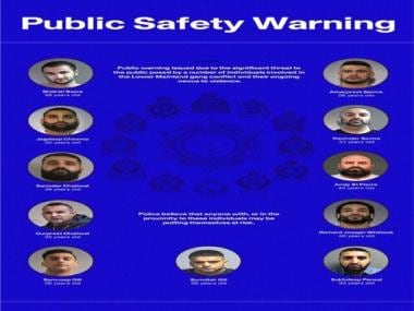 In Canada Police’s list of most violent criminals, nine of 11 men are of Punjab origin