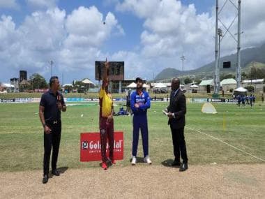 India vs West Indies 3rd T20I Live cricket score and ball by ball commentary: India are 40/0 in 4.3 overs in 165 chase
