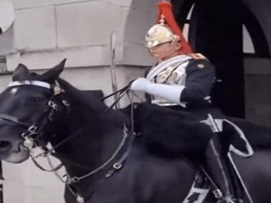 Queen’s horse guard shouts at tourist taking photo, watch video