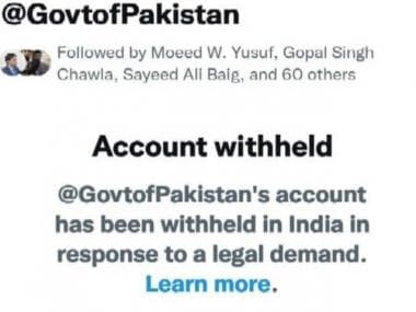 Pakistan govt’s Twitter account banned in India over security reasons
