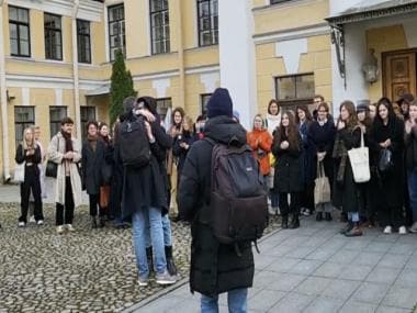 Russian Professor fired for opposing war scenario, gets support from students