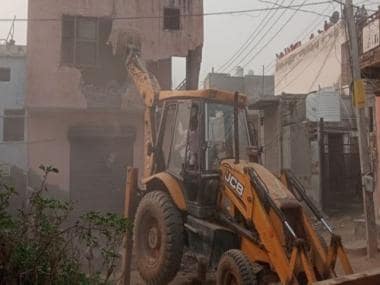 Haryana: Admin demolishes three illegally built houses of notorious gangster Kaushal Chaudhary