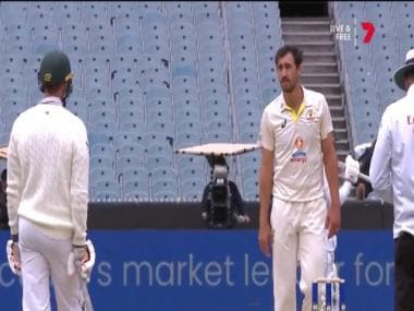 ‘Stay in the crease. It’s not that hard’: Mitchell Starc loses his cool at Theunis de Bruyn; watch video