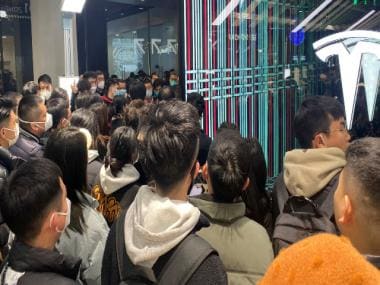 Hundreds protest against Tesla for selling China-made models cheaper