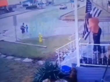 Watch: Young man jumps in time to save neighbour's kid from oncoming traffic