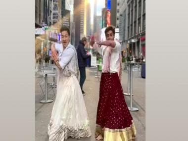 Dancer duo groove to ‘Dola Re Dola’ on New York street; video wins internet