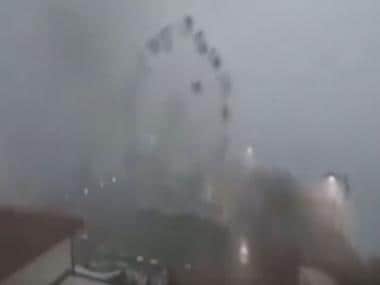 Old video of heavy storm spinning ferris wheel like windmill in Italy goes viral