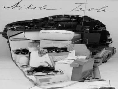 Viral video shows electronic products forming amazing optical illusion of Nikola Tesla’s face; take a look