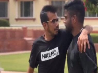 Yuzvendra Chahal tries Malayalam comedy with Kerala boy Sanju Samson