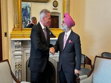 Indian ambassador Sandhu, US House Speaker McCarthy hold discussions on strengthening bilateral ties